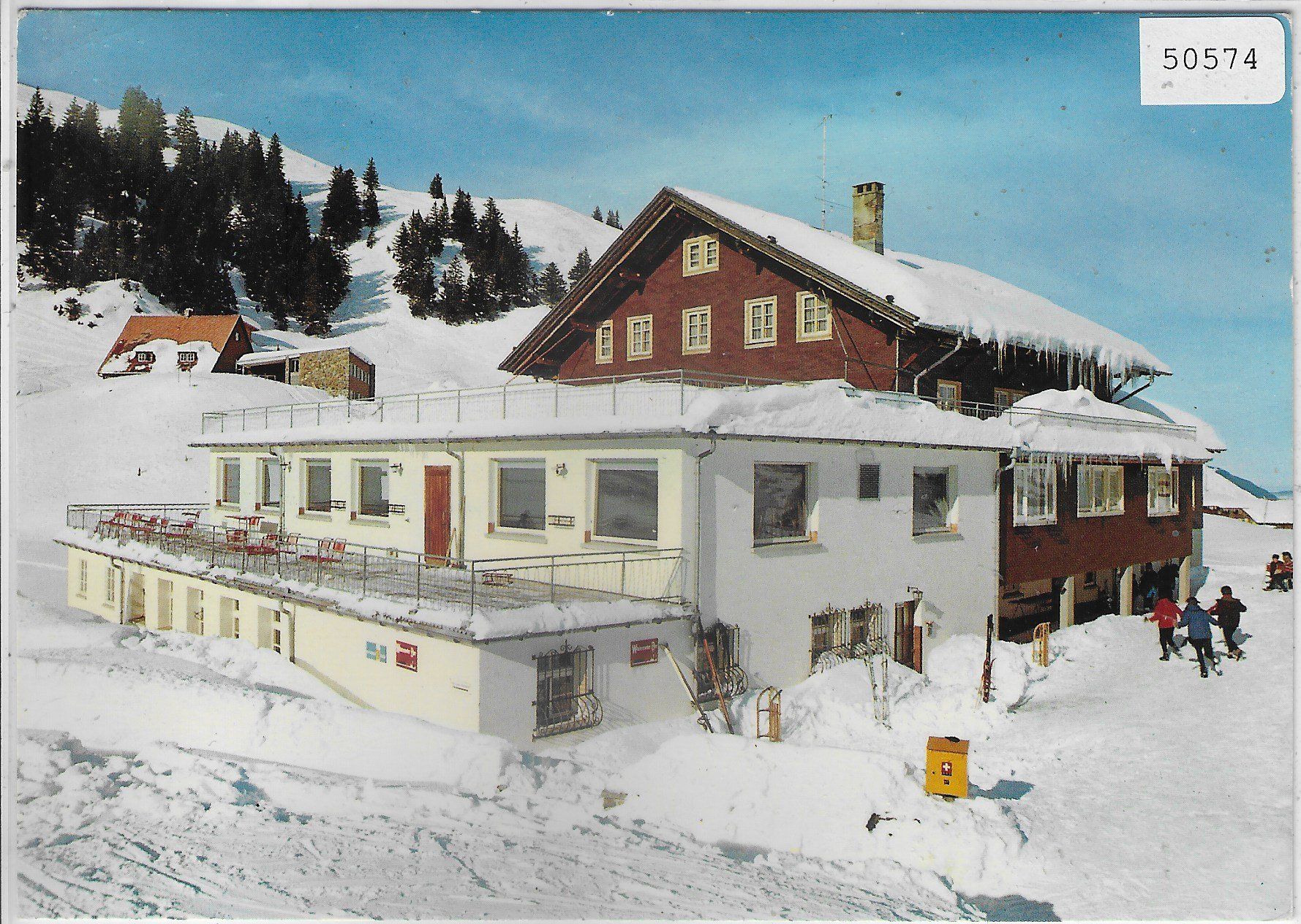 Cartoline postali: Schwyzer Bärghus - Stoos – Usato da Ettingen venduto da Kartenplanet