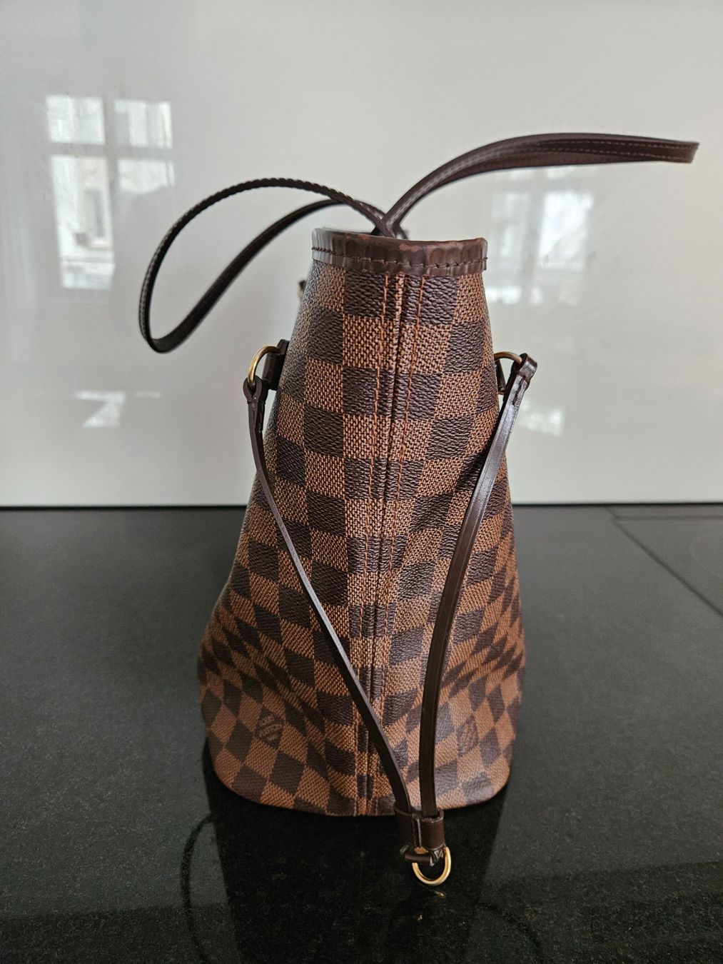 Louis Vuitton Taschen für Damen: Louis Vuitton Neverfull MM Damier Ebene – Gebraucht aus Luzern von miletas89 3
