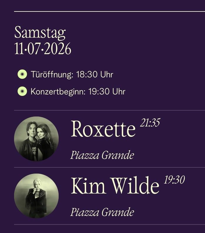Biglietti: Moon and Stars, 11.7., 1 VIP-Ticket – Nuovo (secondo la descrizione) da Ettingen venduto da Angebot5