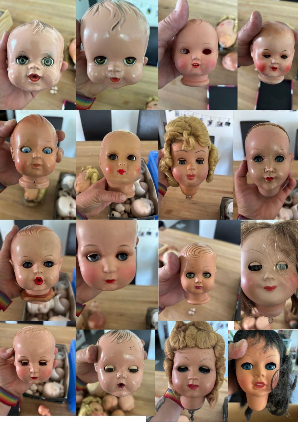 Poupées: Grosse Sammlung Puppenköpfe diverse Modelle gebraucht – D'occasion à Beinwil (Freiamt) par Lialina 1