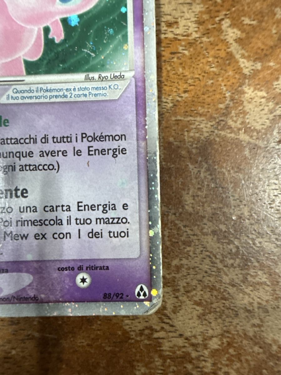 Pokémon Cartes à collectionner: Mew ex - 88/92 poor – D'occasion à Gudo par ken_dr92 2