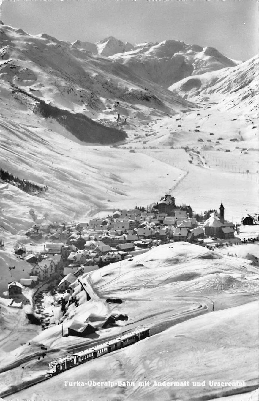 Cartoline postali: Andermatt Furka Bahn – Usato da Bichelsee venduto da Gloeckner