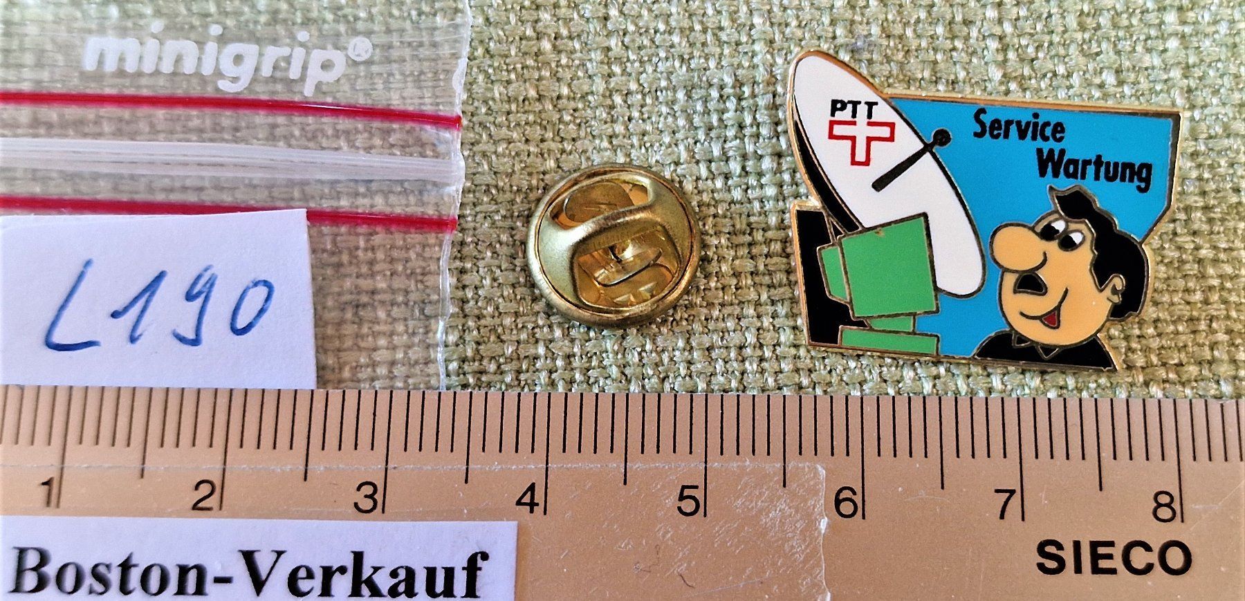 Placchette & Badge: L190 - Pin PTT Post Service Wartung PC Computer Telecom – Usato da Reinach BL venduto da Boston-Verkauf 1