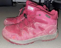 Chaussures de randonnée Jack Wolfskin rose/rouge, pointure 3