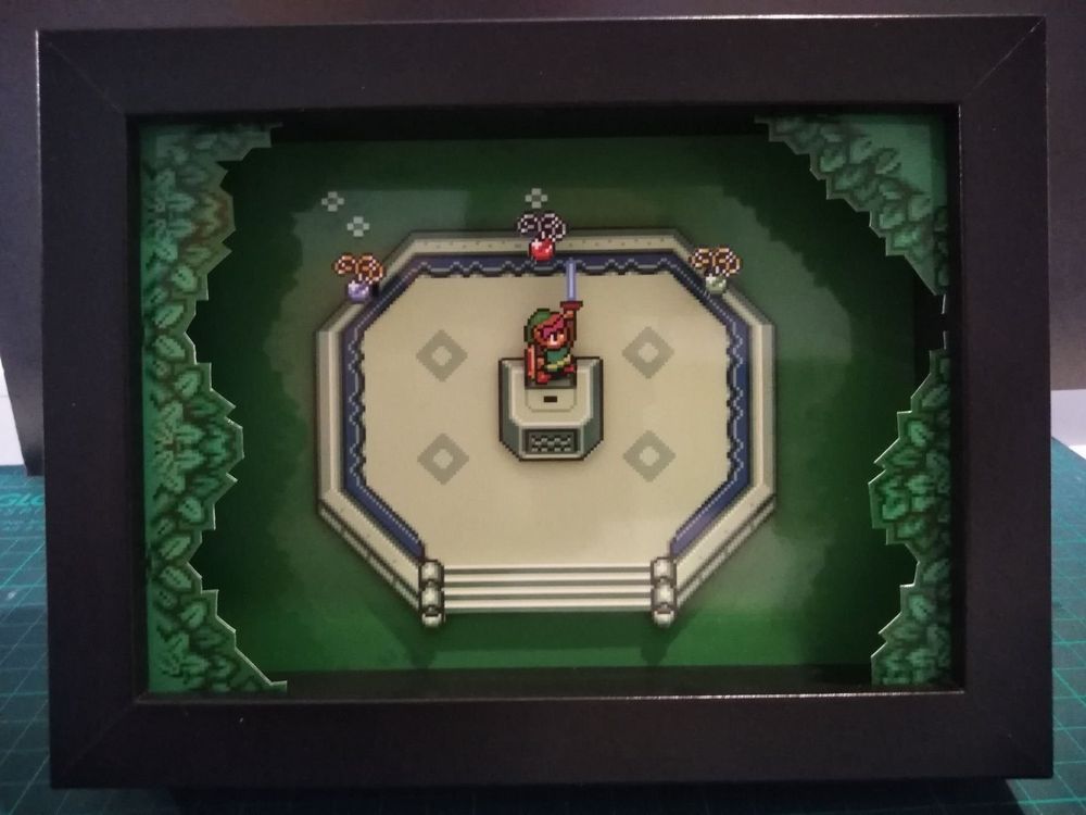 The Legend of Zelda Master Sword Shadow Box Diorama (Neu (gemäss ...