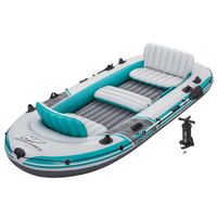 Bestway Schlauchboot Grau und Weiß 3,64 x 1,66 m PVC