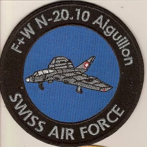 Placchette & Badge: Swiss Air Force  F+W N-20.10 Aiguillon – Nuovo (secondo la descrizione) da Zug venduto da swisstestpilot