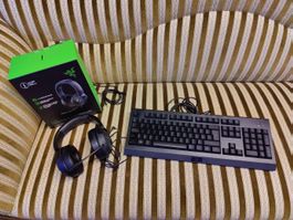 Razer Set mit Headset Kraken X Lite und Tastatur Cynosa Lite