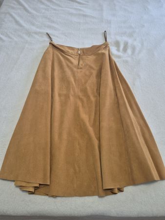 Jupe vintage en daim véritable - Taille 36 - Automne 🍂