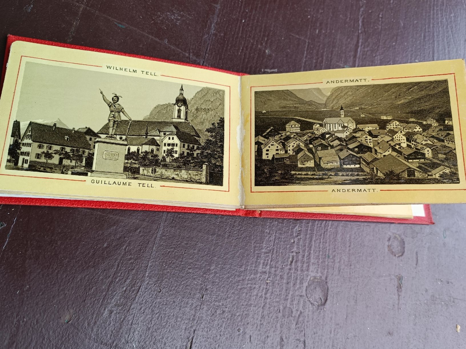 Cartoline postali: Antikes Litho Bilder Set / Rigi Vierwaldstättersee Gotthard  – Usato da Brugg AG venduto da Ente015 6