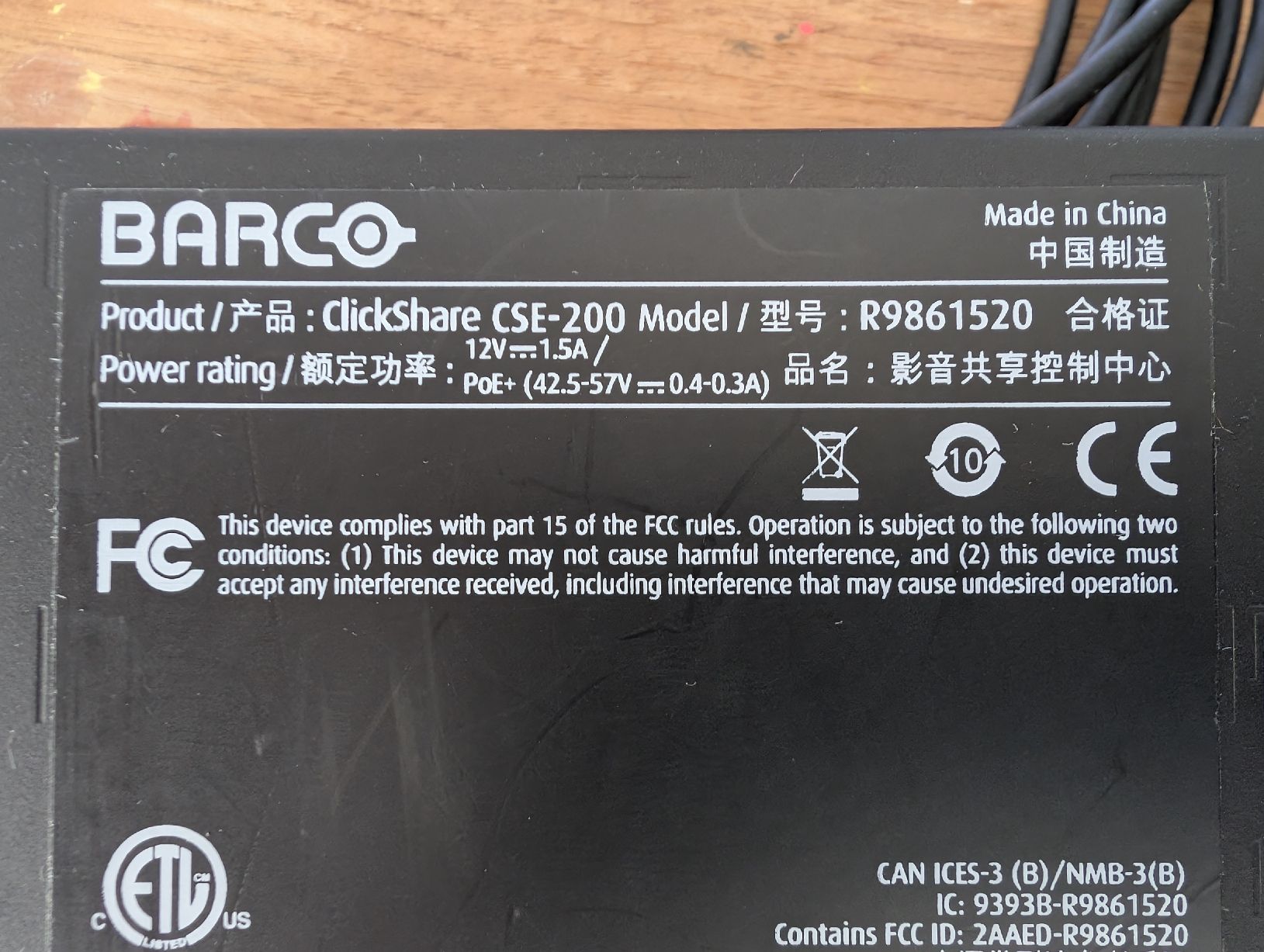 Barco Sonstiges Zubehör: 2 x BARCO Clickshare CSE-200 Präsentationssysteme  Gratisv. – Gebraucht aus Triesen von Philatelix 3