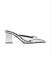 Versace Mules Silber Grösse 39 neuwertig
