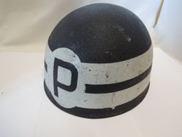 Schweizer Militärpolizei-Stahlhelm Grösse einstellbar  (B)