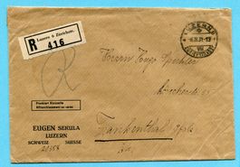 Brief von Luzern nach Frankenthal 1931 - Abs: Eugen Sekula