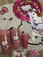 Hello Kitty Birthday Party Set (Foil balloons, Jugs, T-shirt