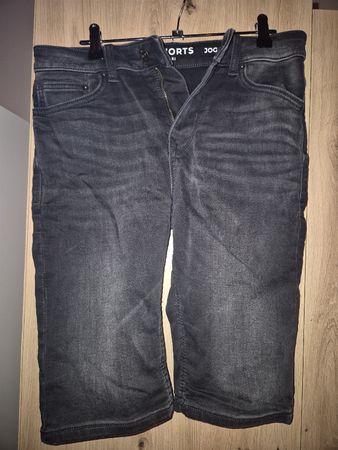 Schwarze Jeans-Shorts für Herren in Gr. M