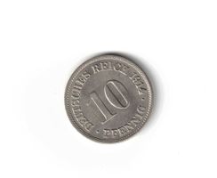 Deutsches reich 10 Pfennig 1914