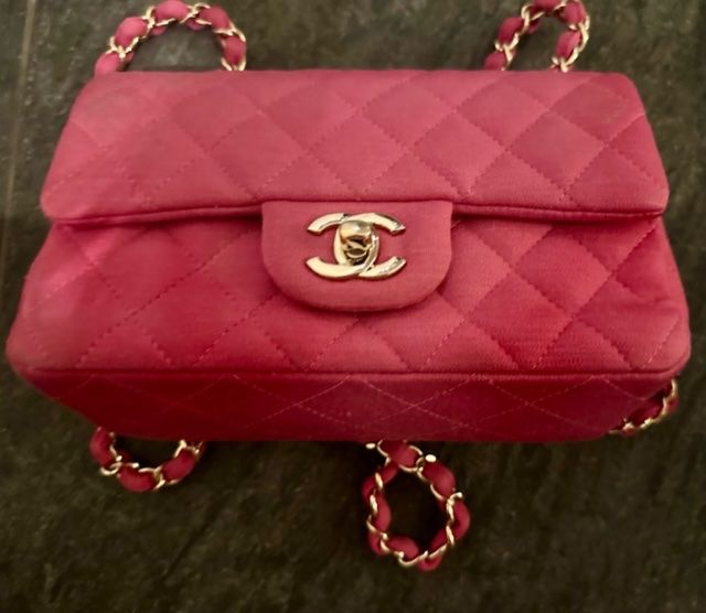 Chanel Taschen für Damen: Mini Flap Chanel en tissu rose - 2021 – Neu (gemäss Beschreibung) aus pully von asi_w6gl 4