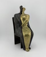 Theodoros Papagiannis Bronze Skulptur signiert