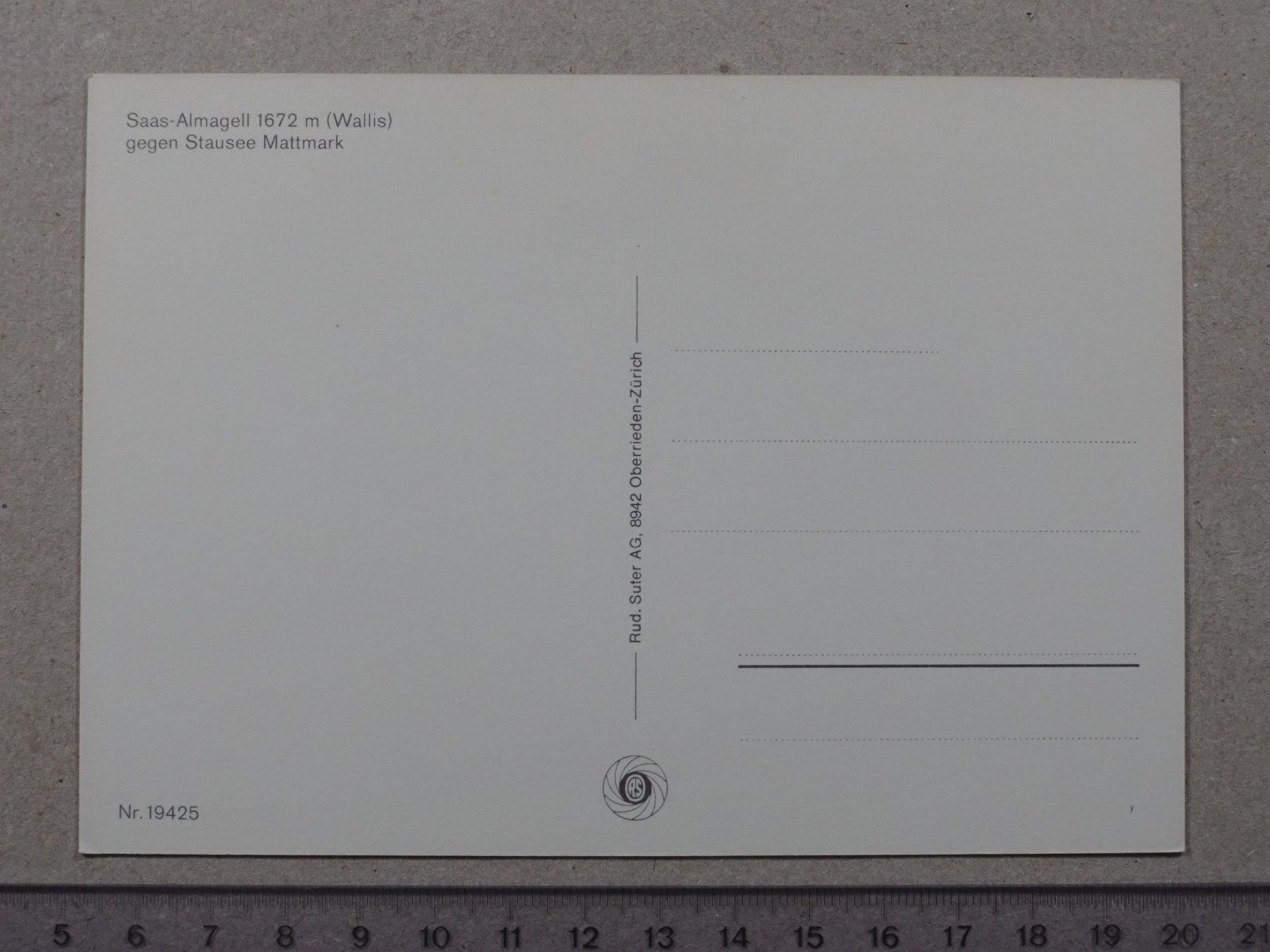 Cartoline postali: Saas - Almagell – Usato da Lenzburg venduto da fh1 1