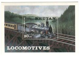Block "Lokomotiven". Bhutan