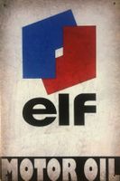 Elf Blechschild Retro Metallschild Öl Formnel 1 DTM Nascar