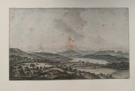 Zürich  Umrisstich von Freudweiler um 1780