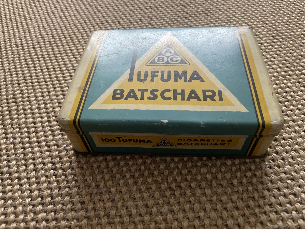 Barattoli: Antike Zigaretten Blechdose A. Batschari Tufuma – Usato da Winterthur venduto da cheerio97 1