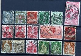 LOT SCHWEIZER BRIEFMARKEN