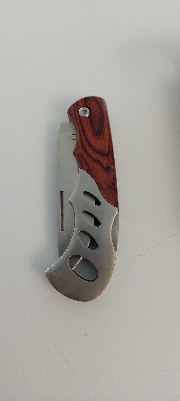 Zubehör: Taschenmesser mit Etui, EIE, Holzgriff, gebraucht – Gebraucht aus Rothenburg von Schomi3 3