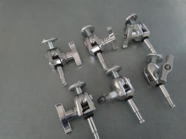 6 Stk. Avenger Swivel Spigot 16 mm/ 5/8 mit runder Platte