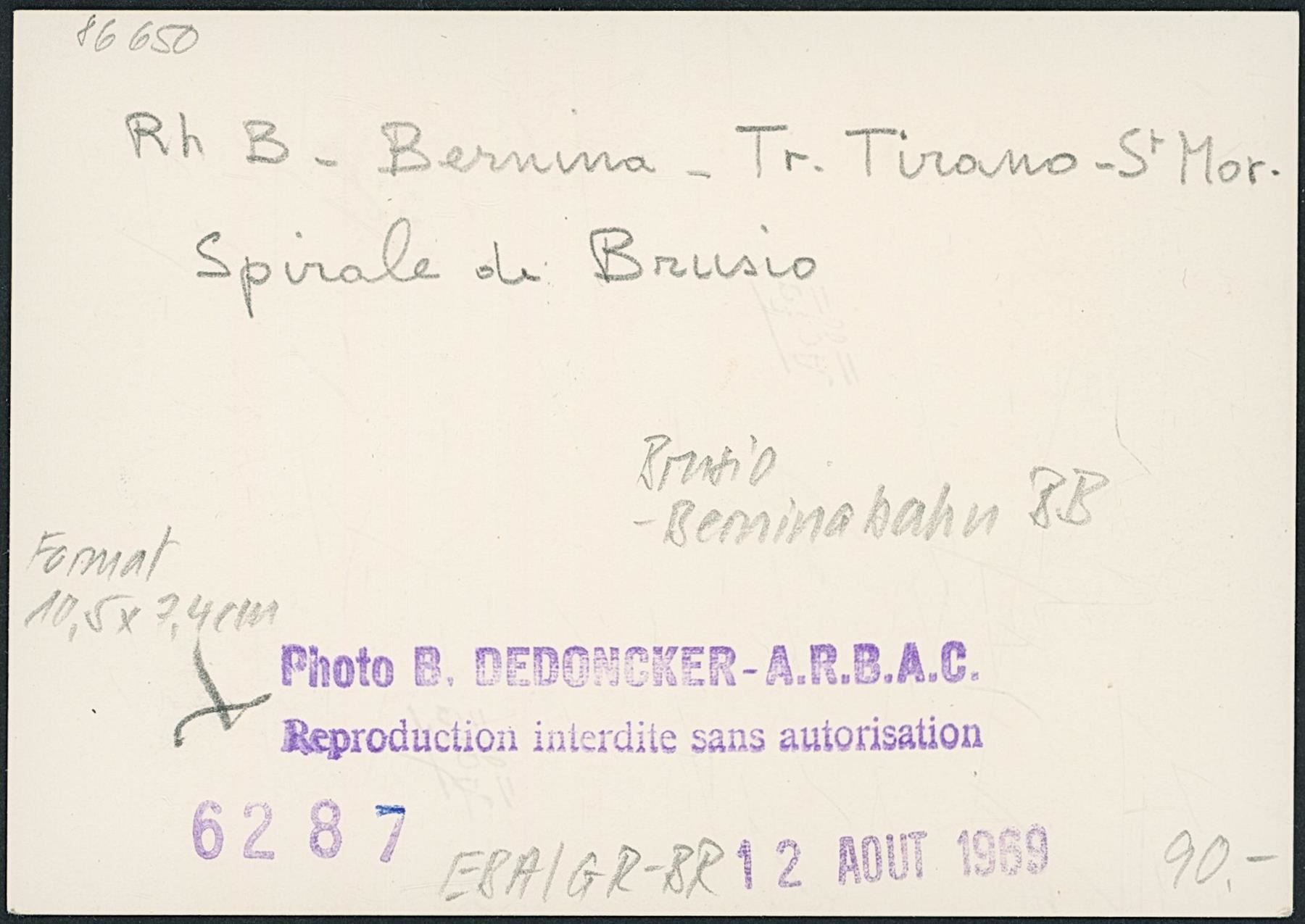 Ansichtskarten: GR Brusio - Bernina Bahn BB - RhB – Gebraucht aus Schindellegi von leecollect 1