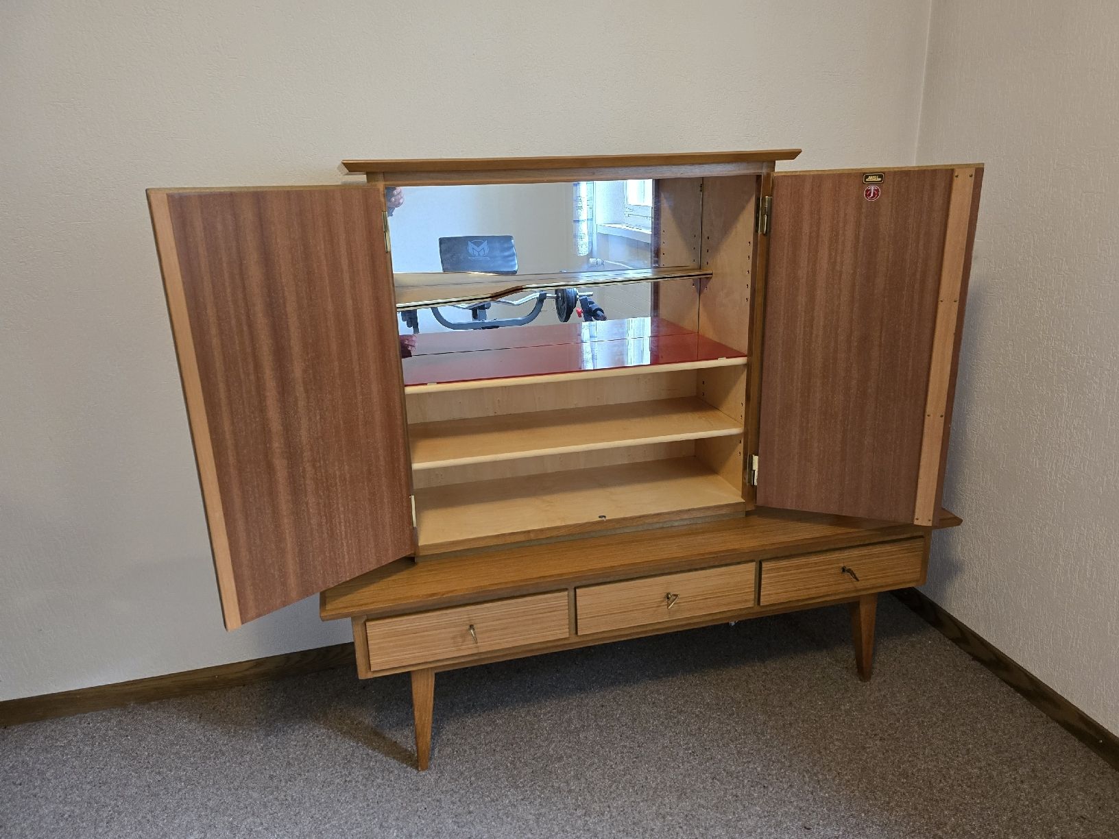 Cassettiere: vintage sideboard,  Kommode , Barmöbel MSL – Usato da Zürich venduto da Reni8048 4