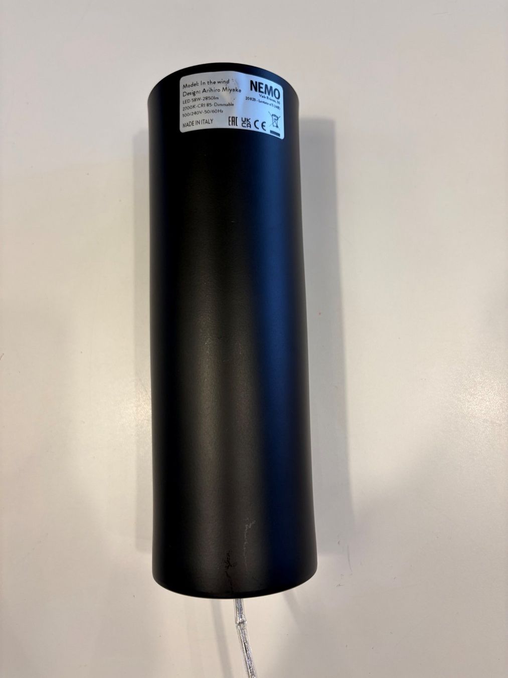 Lampade: Nemo Pendelleuchte in the wind horizontal schwarz matt – Usato da Rothenburg venduto da Lampenoutlet 2