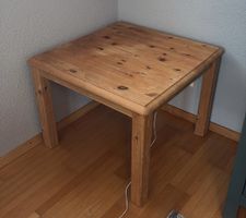Tisch Holz mit Gebrauchsspuren 65x50cm