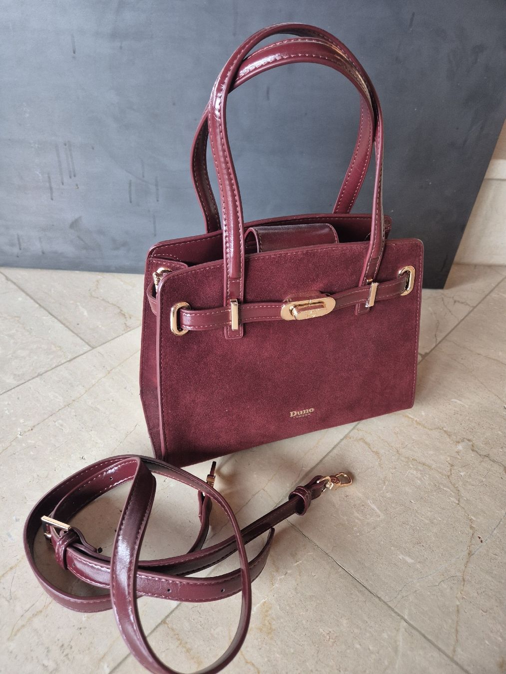 Dune London Borse da donna: Dune London Handtasche, bordeauxrot – Nuovo (secondo la descrizione) da Haldenstein venduto da Ramona_D. 1