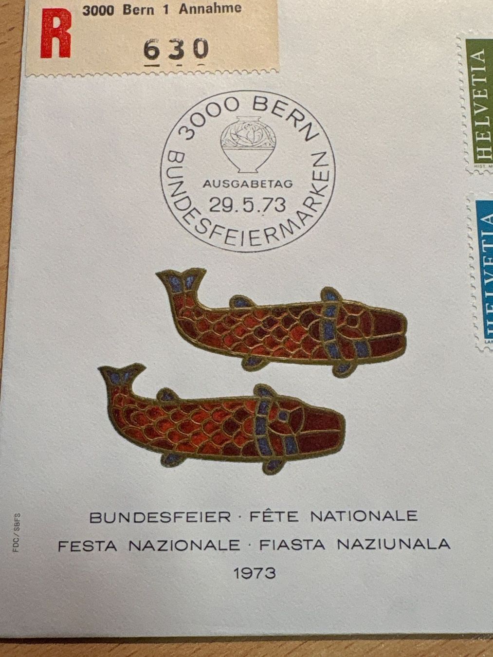 Tutti i francobolli: Pro Patria 1973, 1. August Briefmarken-Set Schweiz – Usato da Ibach venduto da lisch3 2