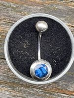 Bauchnabelpiercing silber- rodiniert NEU !