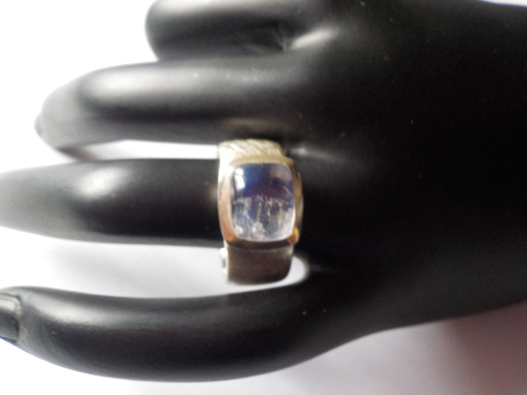 Anelli: Ring, Silber/Labradorit, Durchm.58mm (8) – Nuovo (secondo la descrizione) da Muri b. Bern venduto da Silberqualle