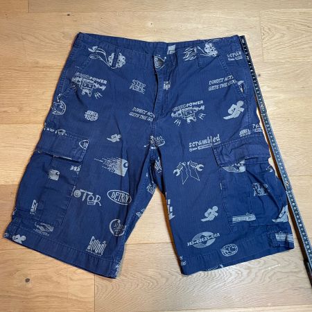 Carhartt Cargo Shorts Blau W32 Print Workwear Top Zustand