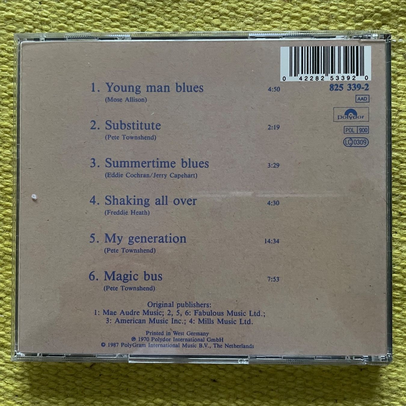 CDs: THE WHO-LIVE AT LEEDS 1970 – Gebraucht aus Rorschacherberg von  1