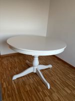 Esstisch weiss, rund und ausziehbar