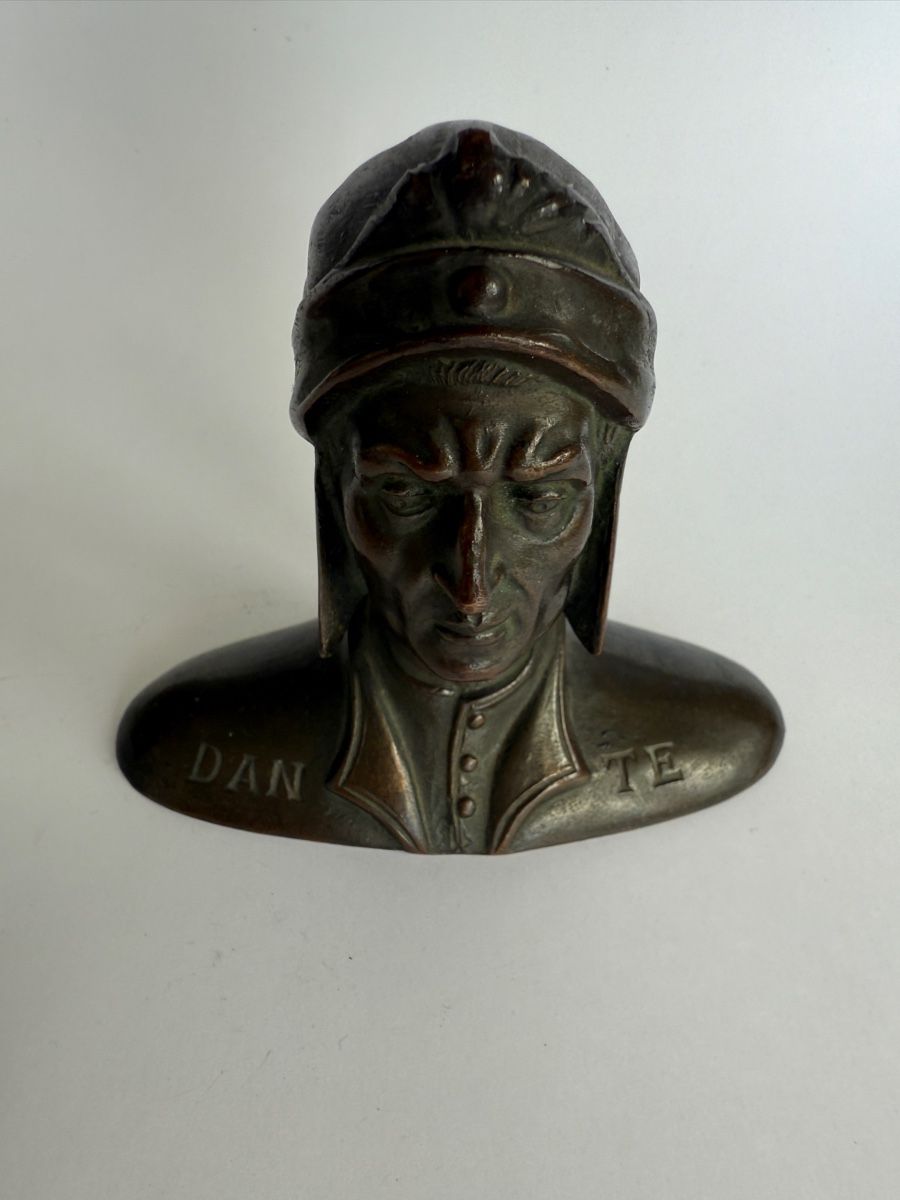 Sculture & Statue: Kleine Bronze Büste Dante Alighieri – Usato da Zürich venduto da Geniuss 2