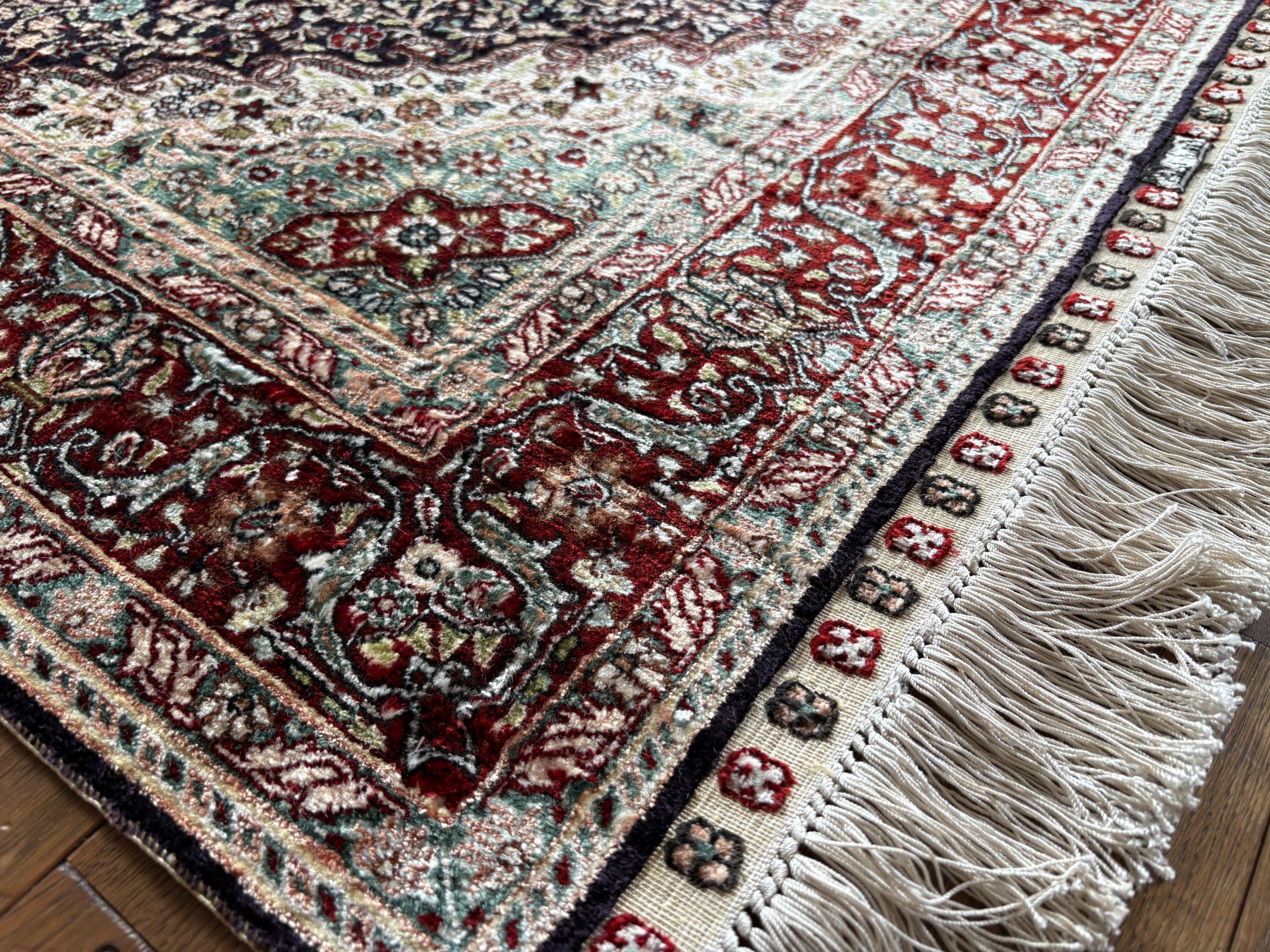 Tappeti: Signierter Seidenteppich - Handgeknüpfter Orientteppich – Usato da Bennau venduto da Mayer_Carpets 1