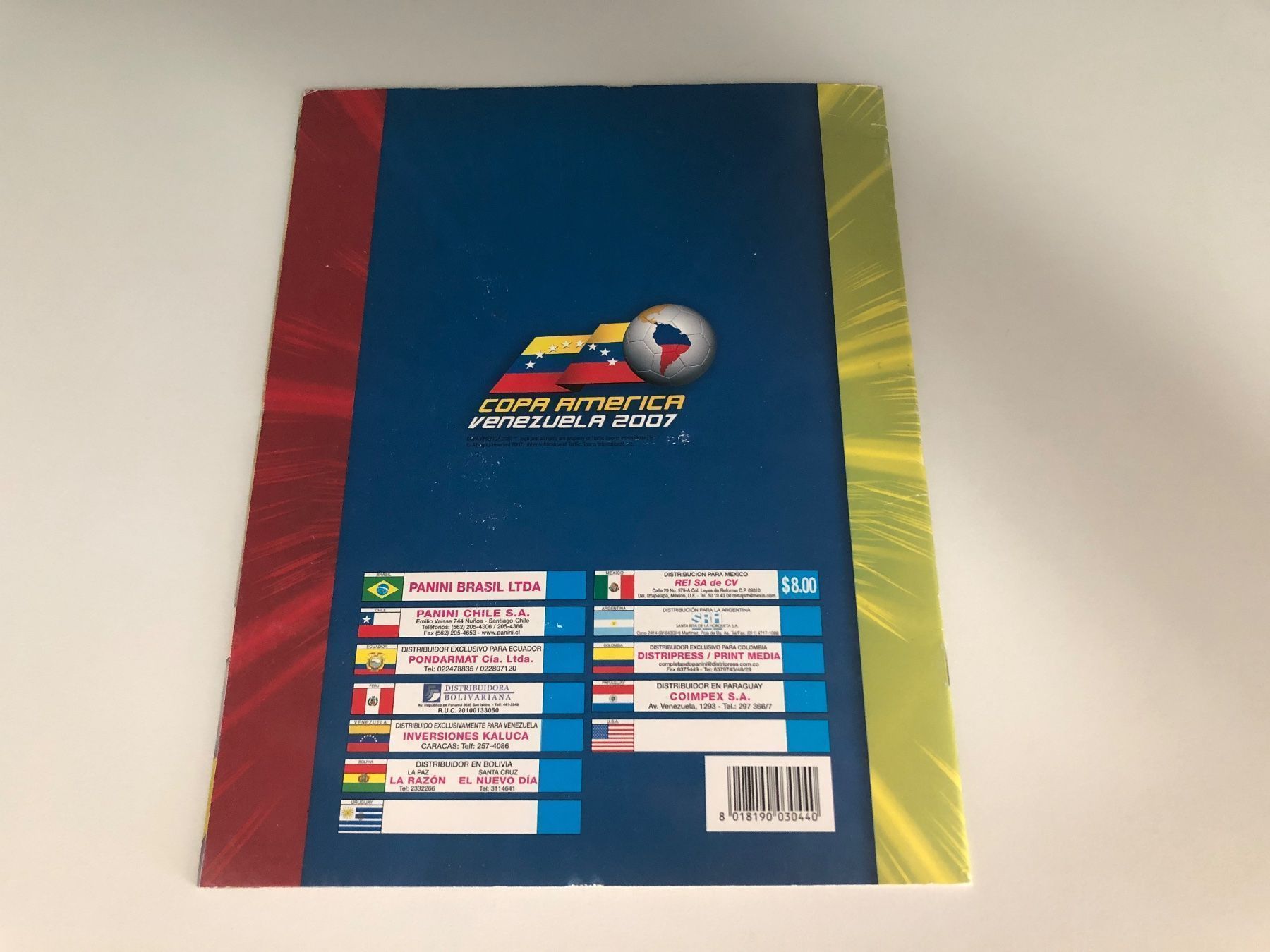 Panini Album: Panini Leeralbum Copa America 2007 – Usato da Hergiswil LU venduto da FcMalkov 9