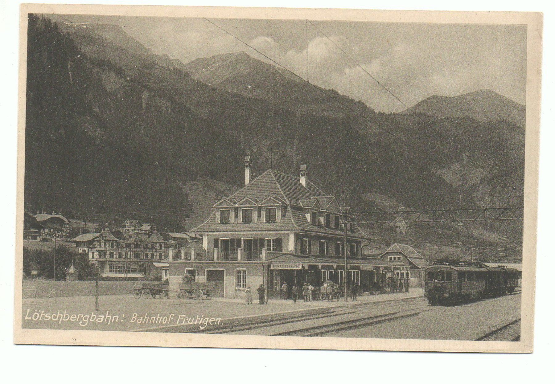 Cartes postales: FRUTIGEN Bahnhof mit Lötschbergbahn – Neuf (Voir description) à Jona par philajona