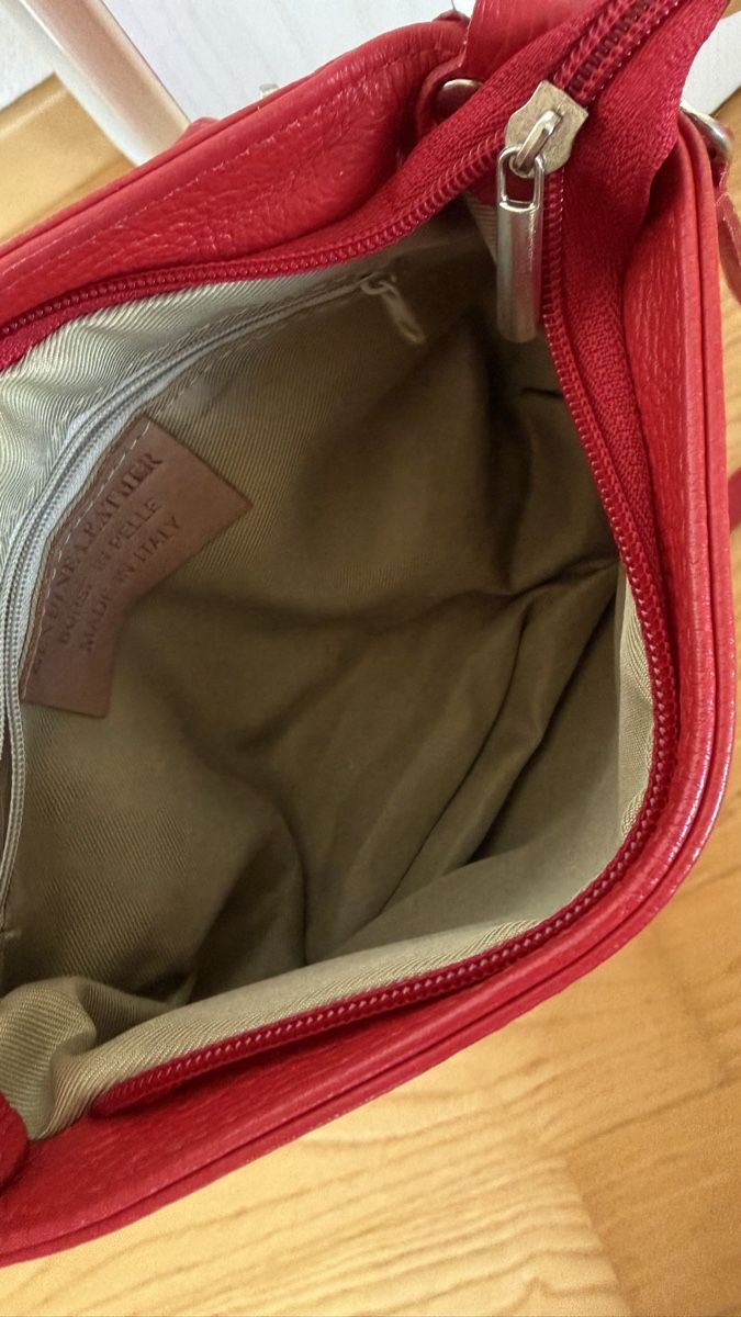 Vera Pelle Sacs femmes: Umhängetasche echt Leder rot – Neuf (Voir description) à Heimberg par Yanka14 3