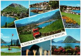 Lugano - 7 Bild AK