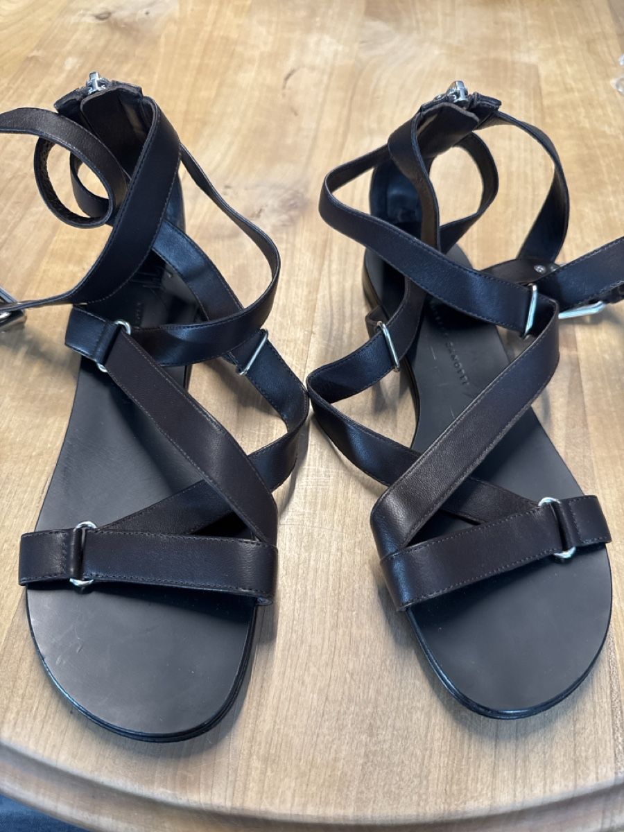Zanotti Scarpe da donna: Giuseppe Zanotti Brown Leather Sandals 37 – Nuovo (secondo la descrizione) da Fällanden venduto da emilyeheim 4
