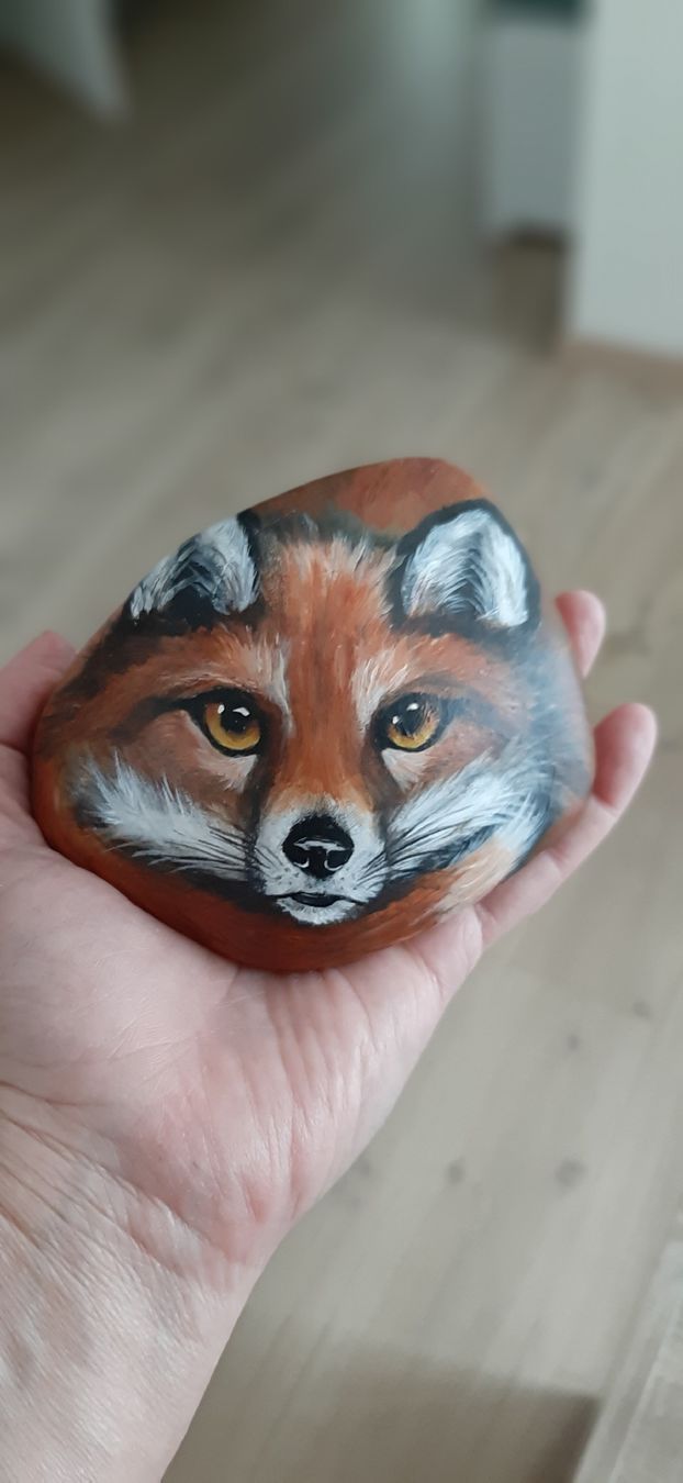 Tutte le decorazioni: Fuchs auf Stein gemalt – Nuovo (secondo la descrizione) da Affoltern am Albis venduto da Fossil60 2